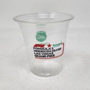 2023 Grand Prix Las Vegas Formula 1 F1 Official Plastic Cup Heineken Silver